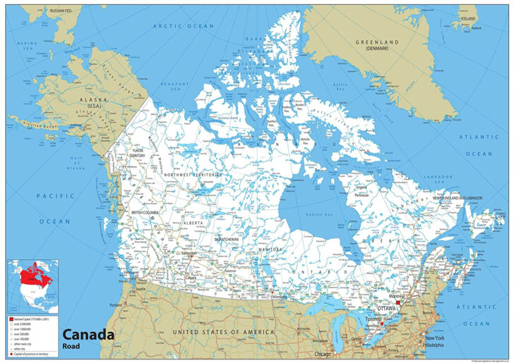 Print Road Maps Canada