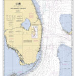 Cape Canaveral To Key West 2012 Nautical Map Florida Palm Etsy