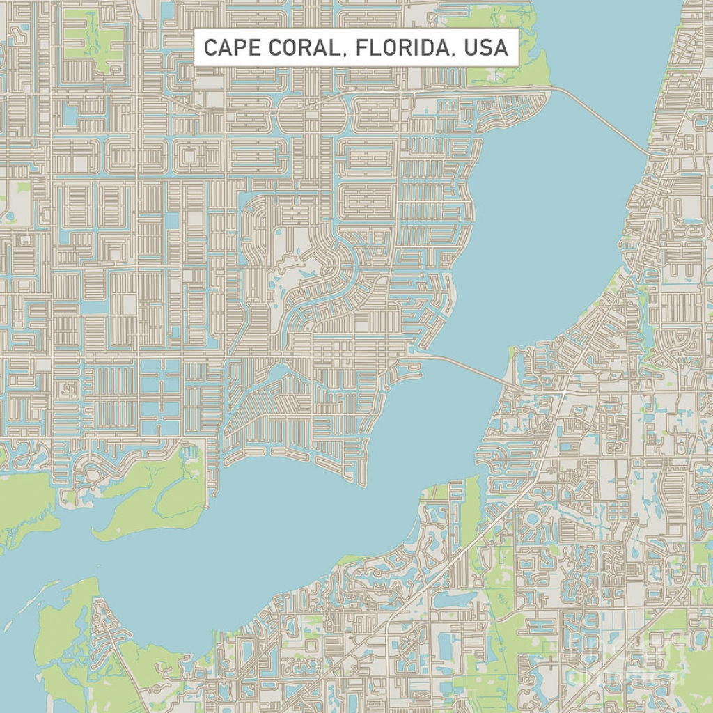 Cape Coral Bicycling Interactive Maps Street Map Of Cape Coral 