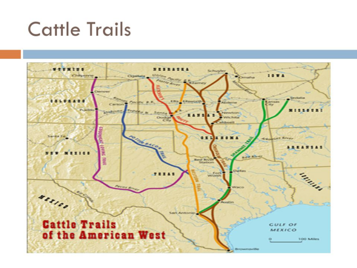 America’s Cattle Trails Map