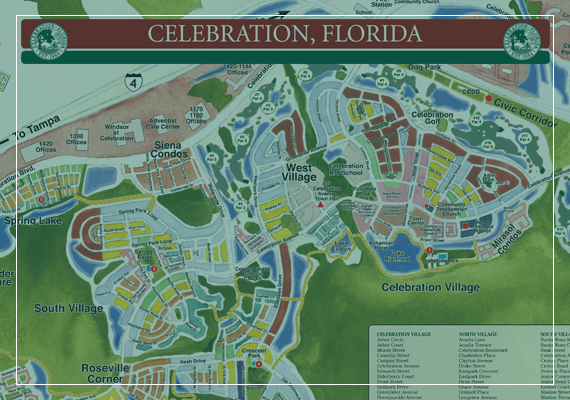 Celebration maps 2017 Celebration Florida