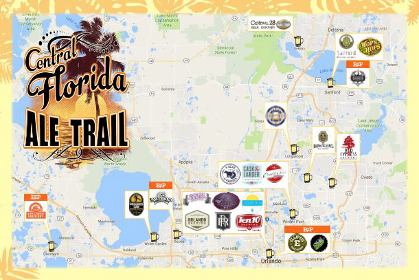 Central Florida Ale Trail Map Now Available Craft Beer Breweries