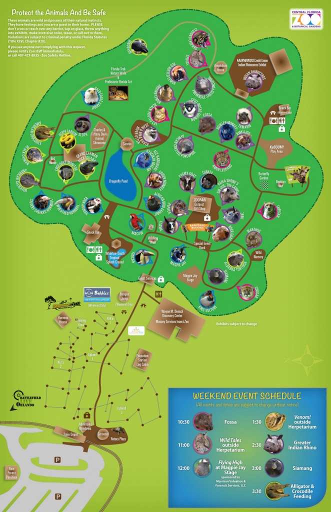 Central Florida Zoo Map Printable Maps