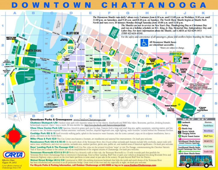 Printable Map Of Chattanooga