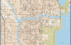 Chicago Downtown Map Digital Vector Creative Force