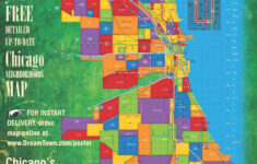 Chicago Neighborhoods Map Chicago Neighborhoods Chicago Poster