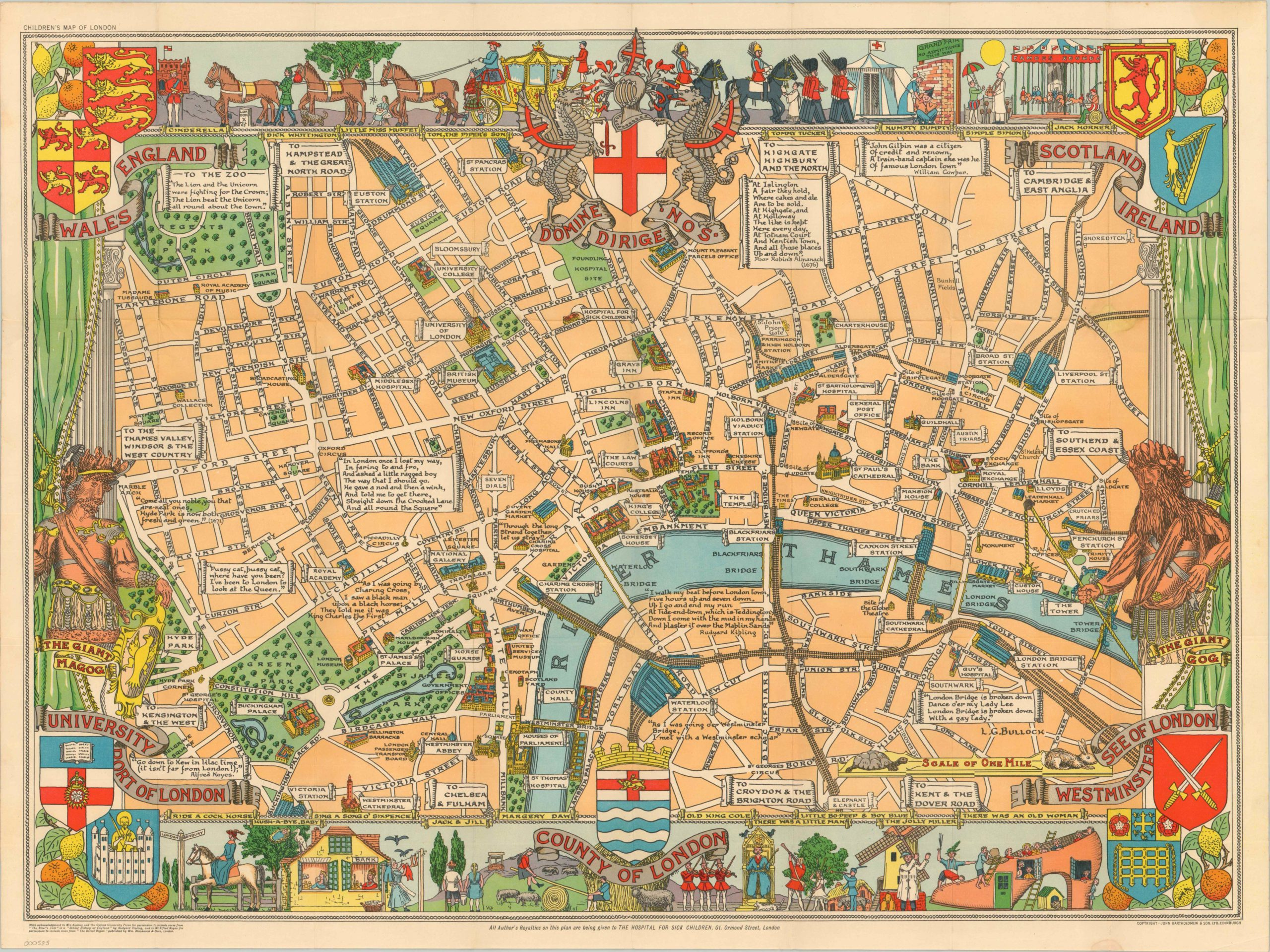 Children s Map Of London Curtis Wright Maps