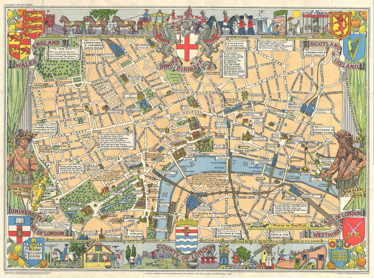 Children s Map Of London Mapping London