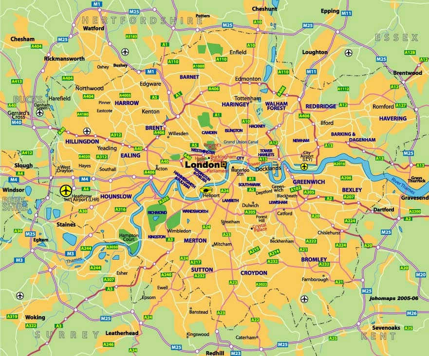 City Map Of London Free Printable Maps