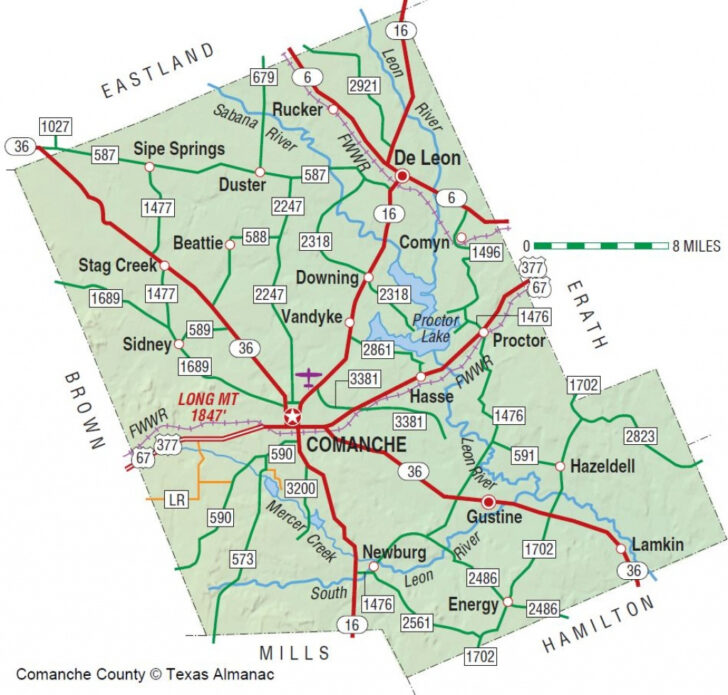 Comanche County Texas Precinct Map