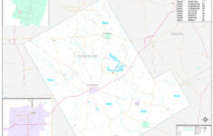 Comanche County TX Wall Map Premium Style By MarketMAPS MapSales