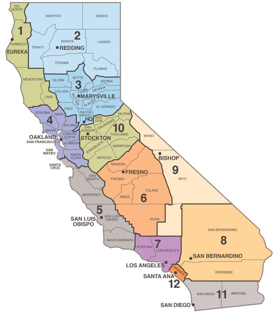 Contact Caltrans California Oversize Curfew Map Printable Maps