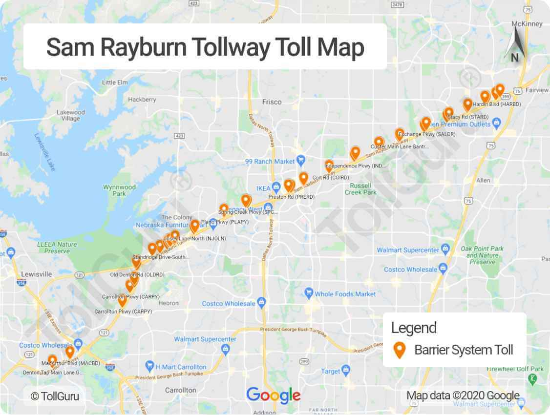 Dallas Fort Worth DFW Toll Roads In Texas