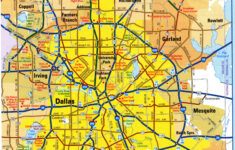 Dallas TX City Map Free Printable Detailed Map Of Dallas City Texas