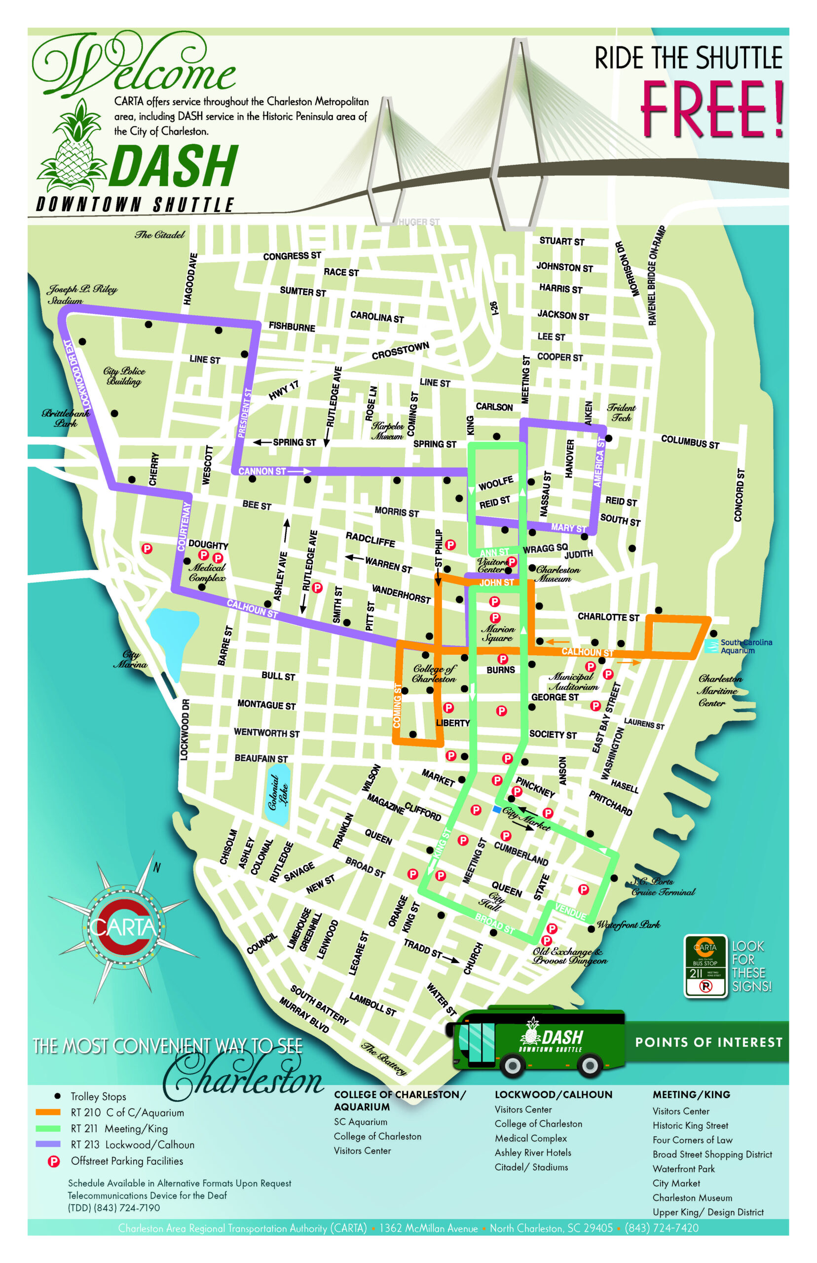 Dash Map updated 11 21 2016 Page 1 Charleston Travel Charleston Sc 