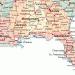 Deep South Map Region Area