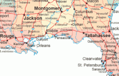 Deep South Map Region Area