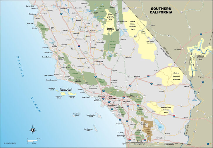 Printable Map Of California Coastline