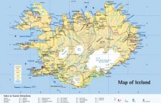 Detailed Road Map Of Iceland Iceand Detailed Road Map Vidiani