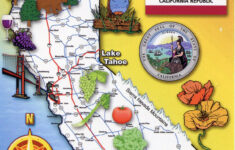 Detailed Tourist Map Of California State California State Detailed