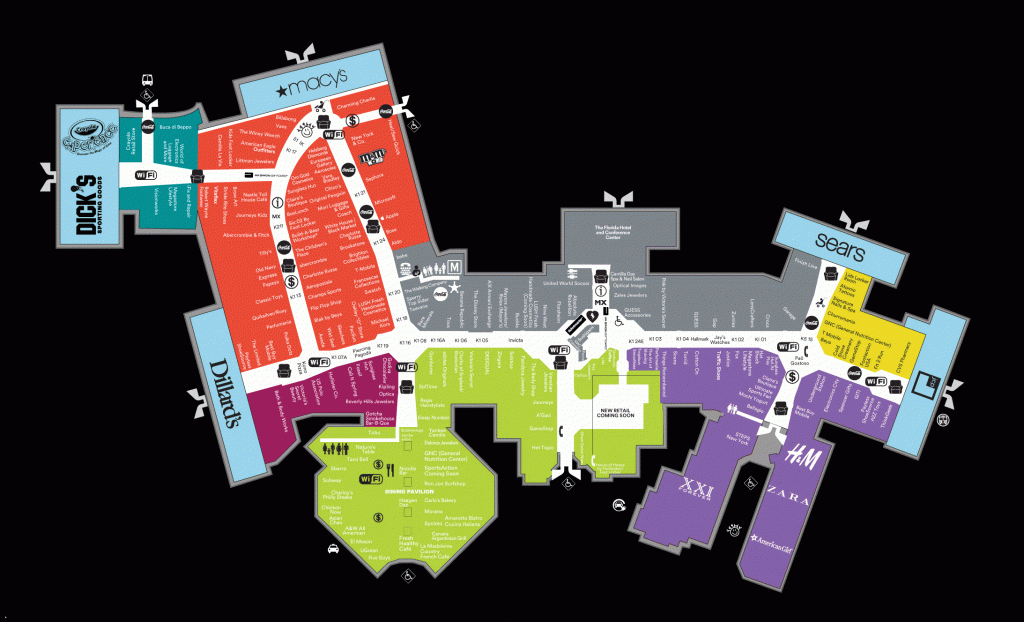 Florida Mall Map | Wells Printable Map