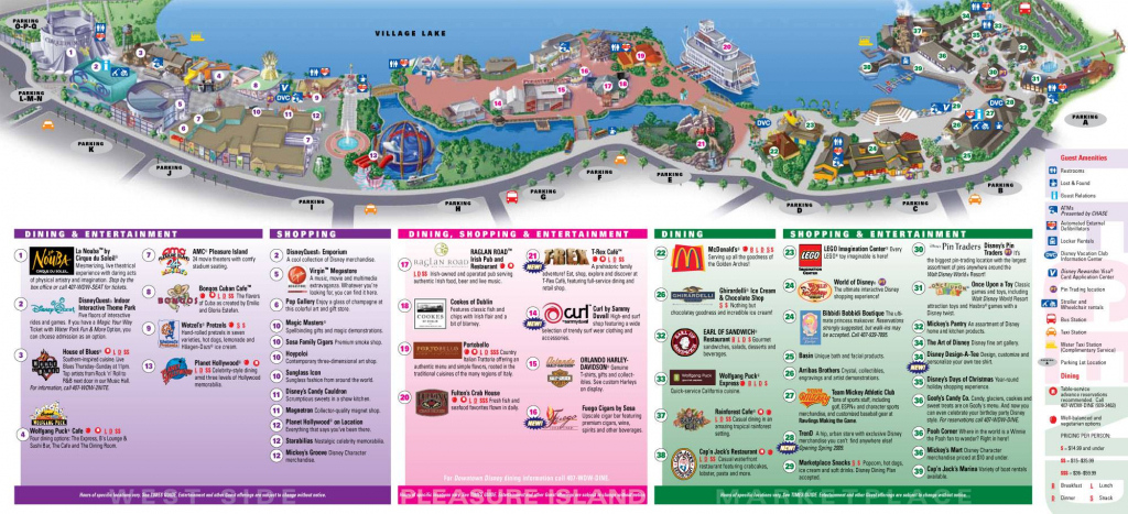 Disney Springs Map Printable Printable Maps