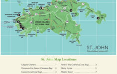 Driving Map Of St John In The U S Virgin Islands Virgin Islands