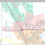 Dublin California Wall Map Premium Style By MarketMAPS MapSales