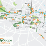 Dublin City Hop On Hop Off Bus Tour Map Map Poin