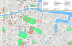 Dublin Map Downtown Dublin Map Of Main Hotels And City Attractions