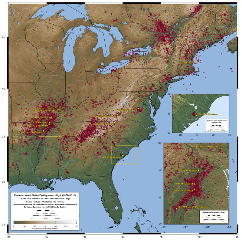 Earthquakes In The NC High Country Department Of Geological And 