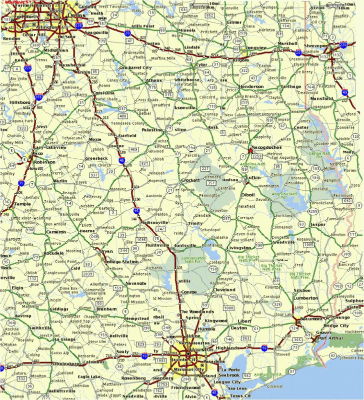 Map Of North East Texas