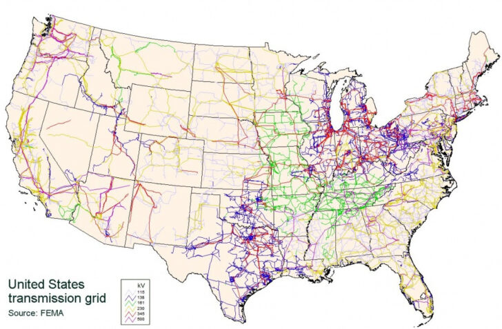 Electric Transmission Lines Map Texas Printable Maps | Wells Printable Map