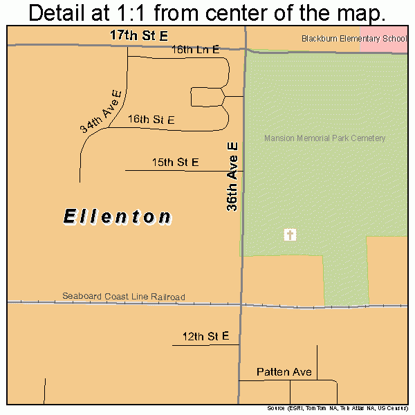 Ellenton Florida Street Map 1220375