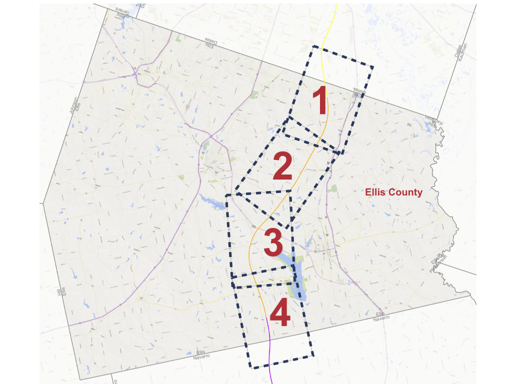 Ellis County Texas Bullet Train Map | Wells Printable Map