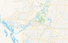 Empty Vector Map Of North Port Florida USA HEBSTREITS Sketches