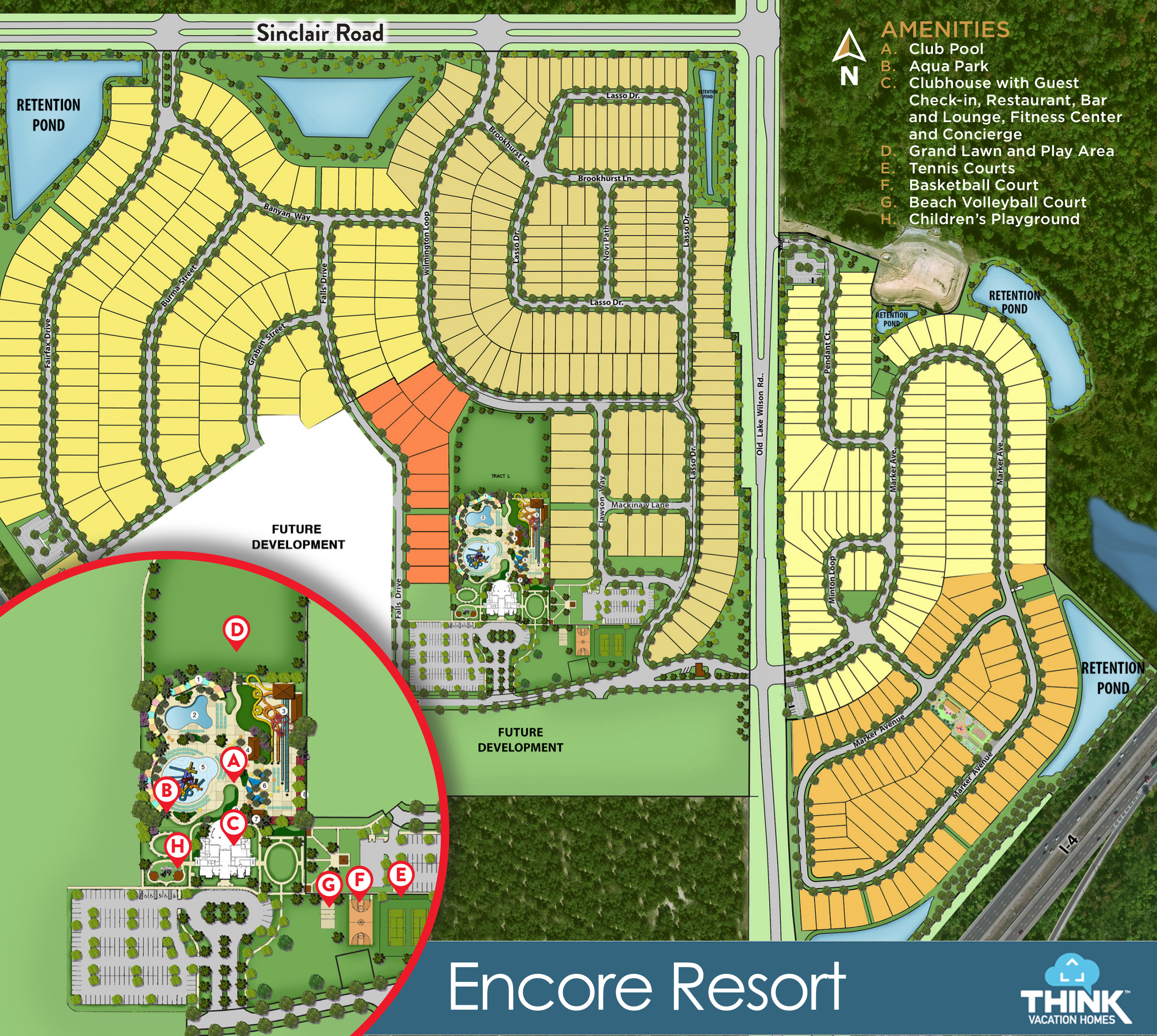 Encore Resort Vacation Rentals Near Disney Reunion Florida Map 