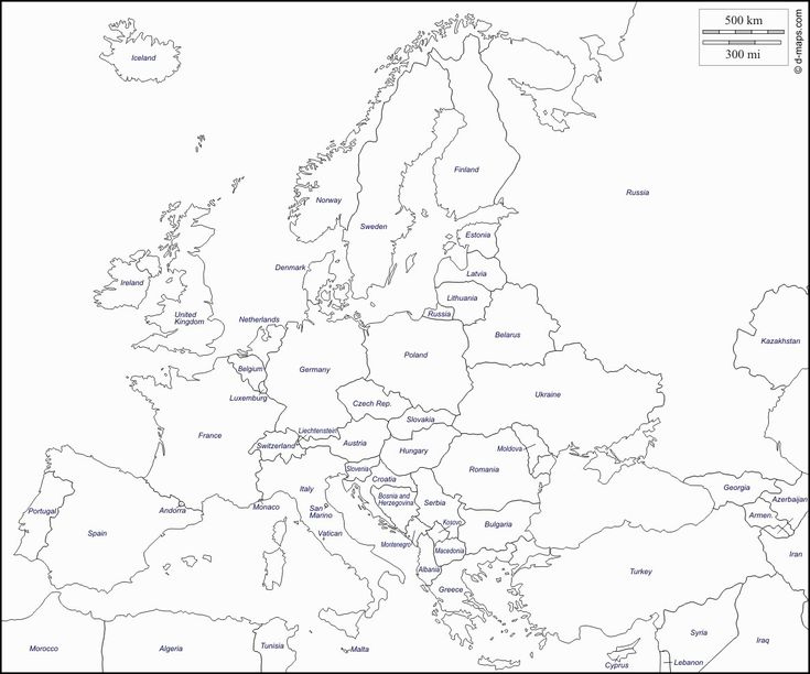 Europe And Asia Map With Countries Africa Europe Asia Outline Map 