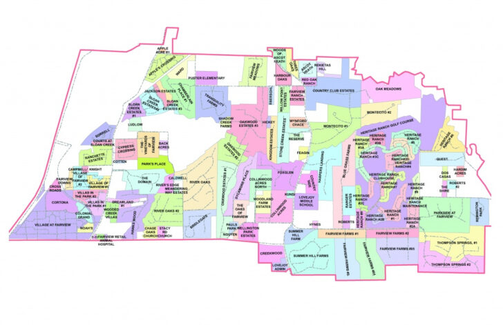 Geographical Boundaries Of Fairview Texas Map