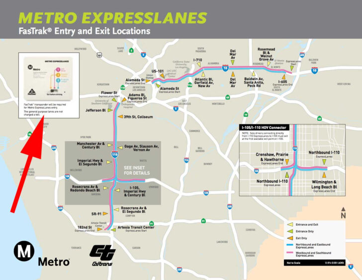 Fast Trak Toll Map La