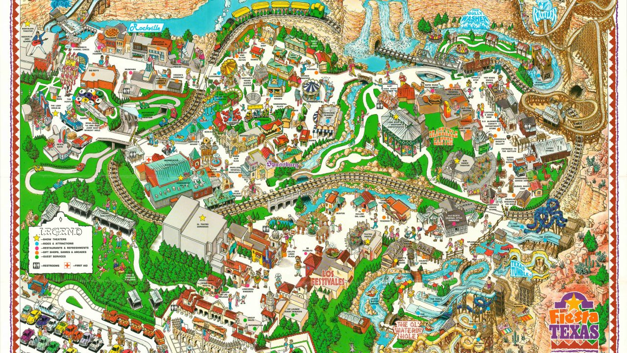 Fiesta Texas San Antonio Curtis Wright Maps