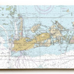 FL Key West FL Nautical Chart Sign Florida Keys Map Wall Etsy