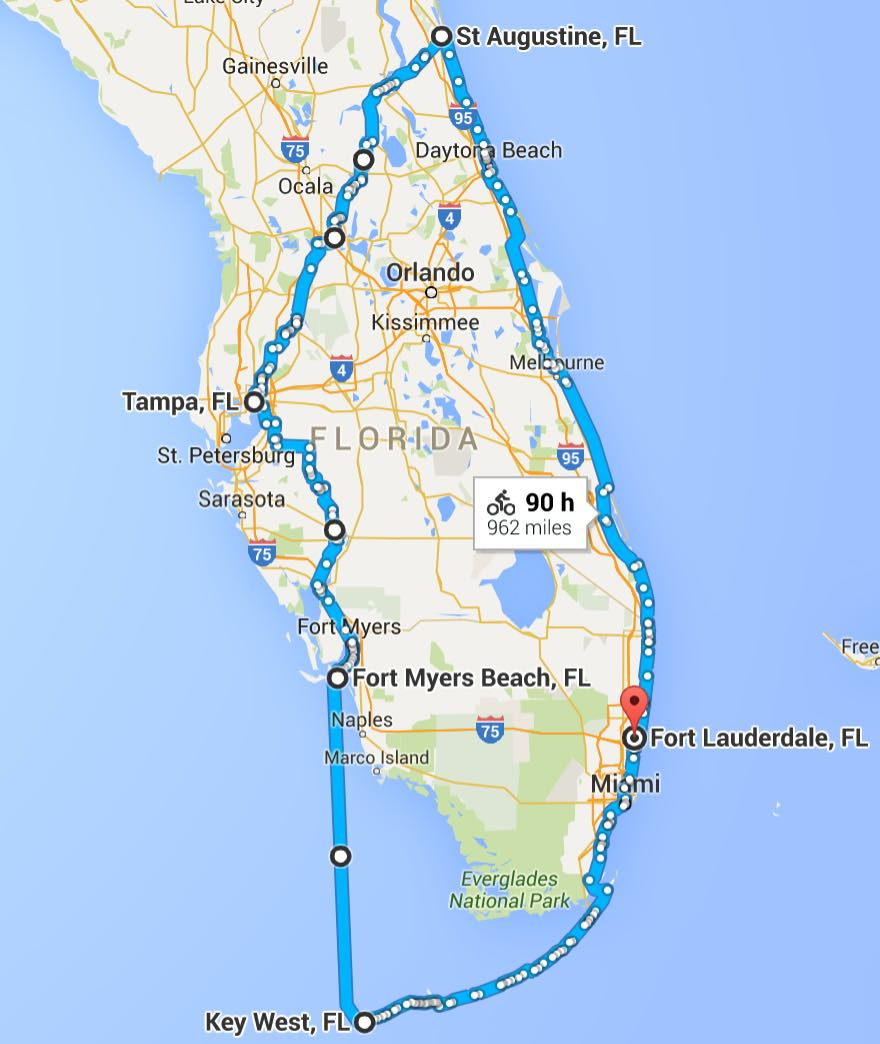 Florida Bicycle Map Printablemapforyou Maps | Wells Printable Map