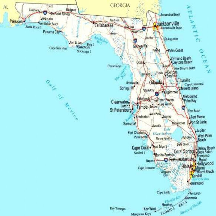 Florida Atlantic Coast Map