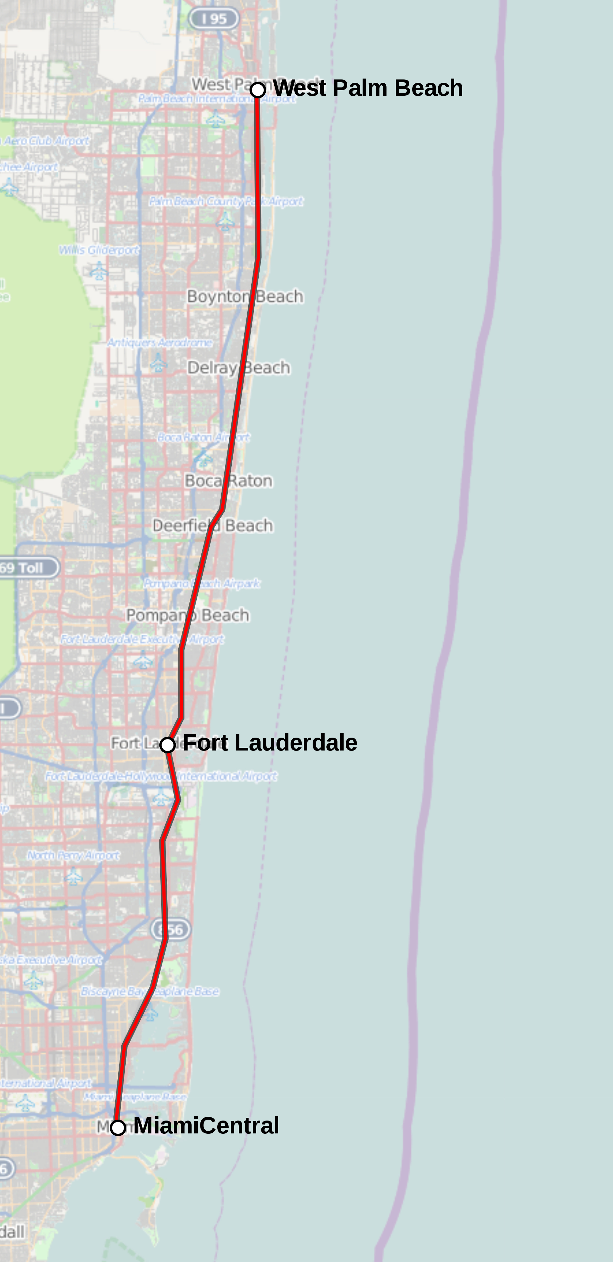 Florida Brightline Map Printable Maps