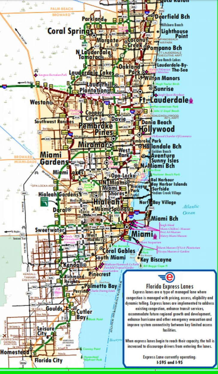 Map Of Southeast Florida Cities And Towns