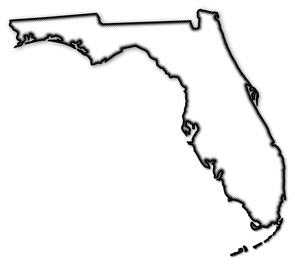 Florida Fancy Frame Style Maps In 30 Styles