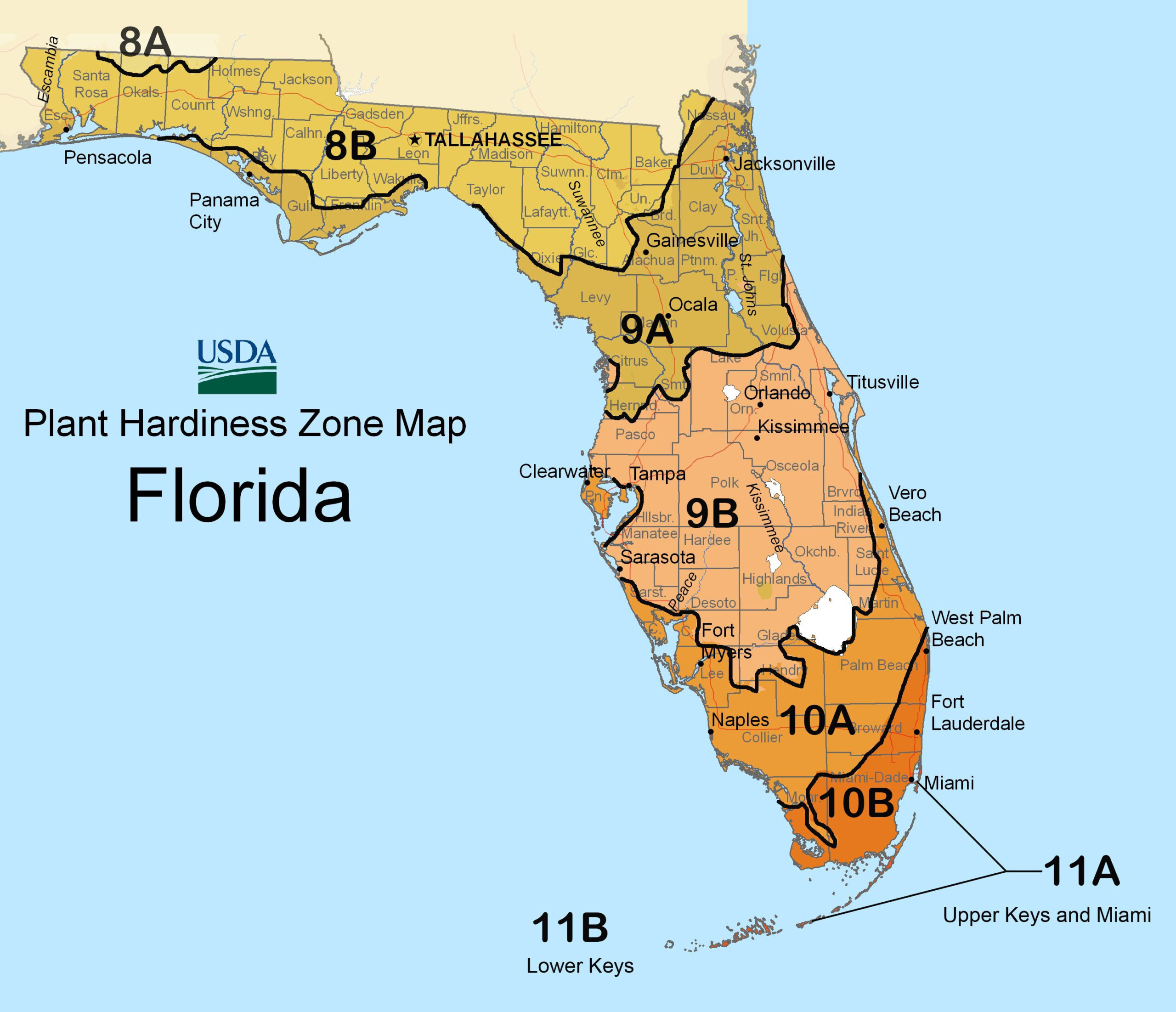 Florida Gardening Zones Map Beautiful Flower Arrangements And Flower 