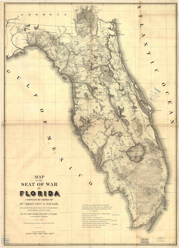 Historical Map Of Florida Printable