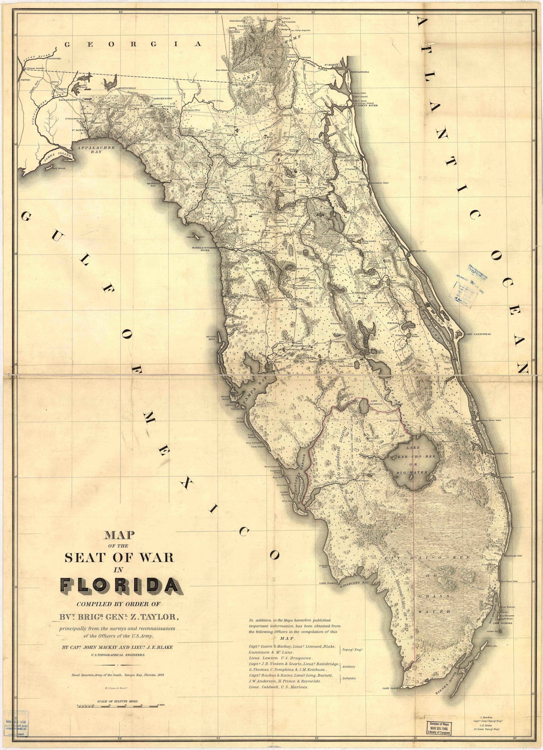Florida Historical Vintage State Map Map Of Florida Framed Maps Map